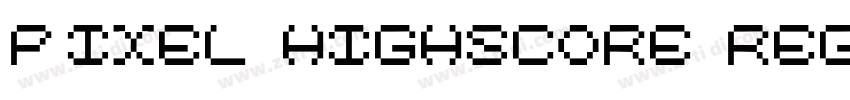 Pixel Highscore Reg字体转换